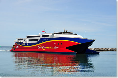 Der FJORD CAT in Hirtshals. 