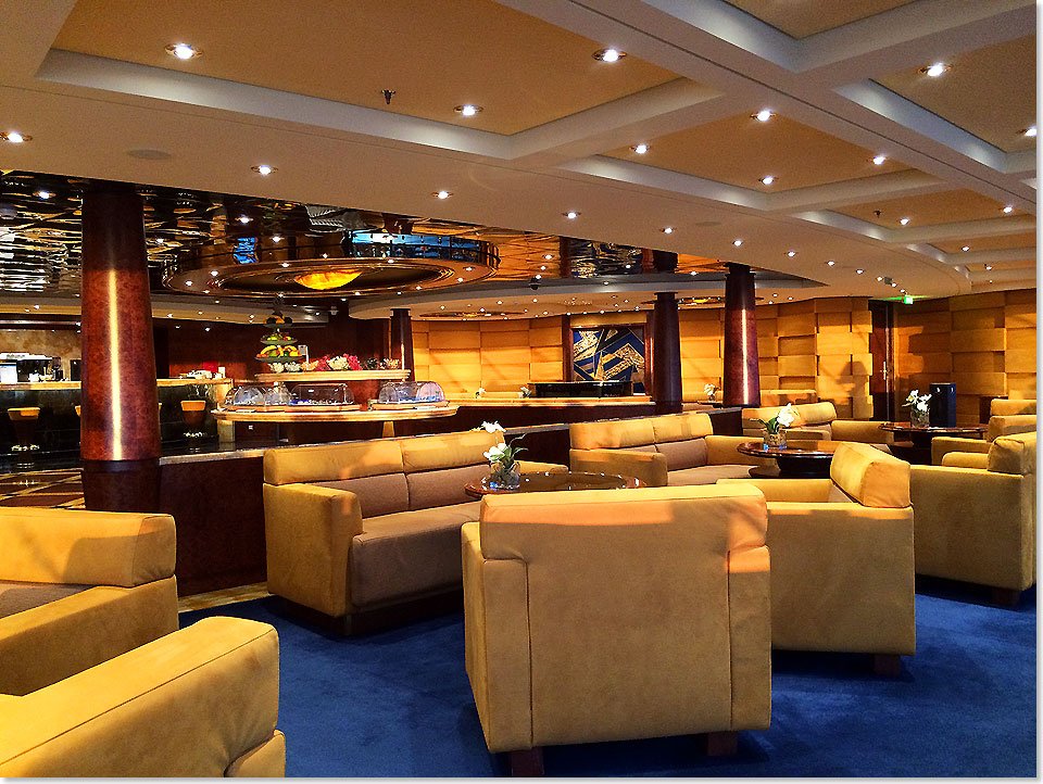 Wir waren hufig in der Top Sail Lounge und selten waren dort mehr als 25 bis 30 Gste. 