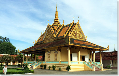 Seit 1939 wird der Knigspalast wieder als Residenz des kambodschanischen Monarchen genutzt.