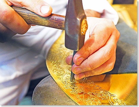 Goldschmiede-Handwerk im Oman.