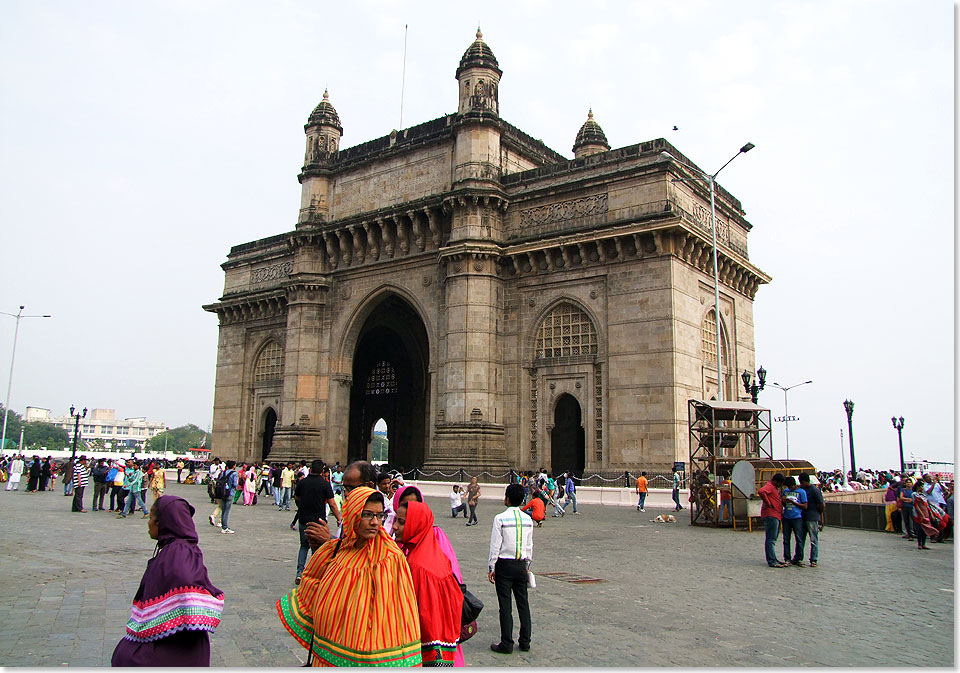 Mumbais berhmtestes Wahrzeichen, das Gateway of India.