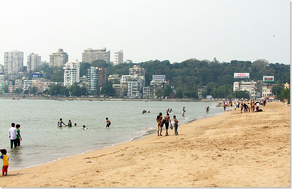 Der Stadtstrand von Mumbai.