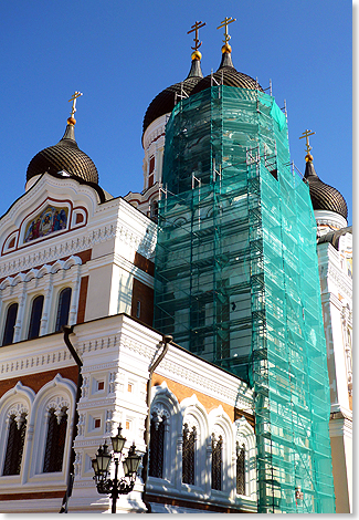 Die Alexander-Newski-Kathedrale auf dem Domberg wurde im Jahr 1900 eingeweiht.