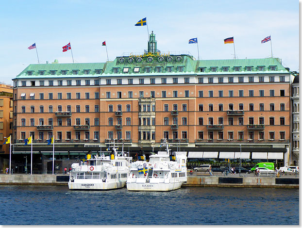 Eine Institution in Stockholm: Das 1874 erffnete Grand Hotel.