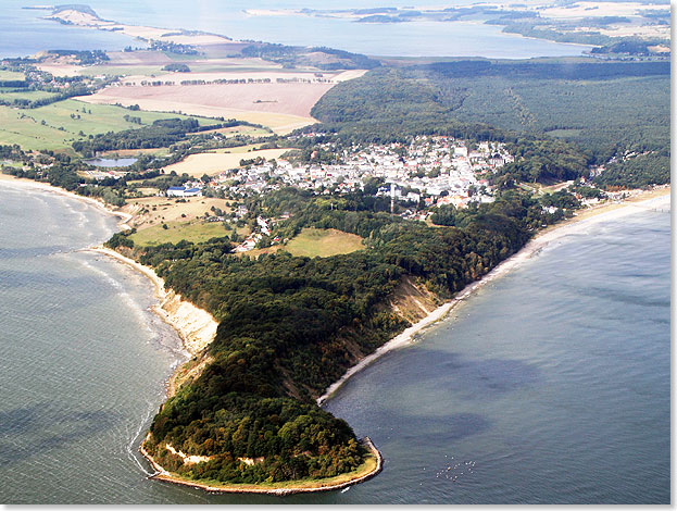 Das Nordperd im Sdosten von Rgen auf der Halinsel Mnchgut mit dem Ostseebad Ghren.