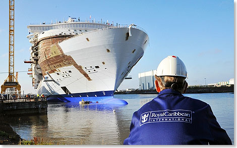 Die HARMONY OF THE SEAS wird von der STX-Werft im franzsischen St. Nazaire erbaut.