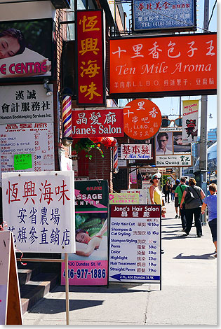 Man ist in Chinatown.