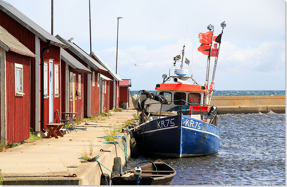 Idyllischster und kleinster Fischereihafen Grsgardshamn an der Sdostkste.