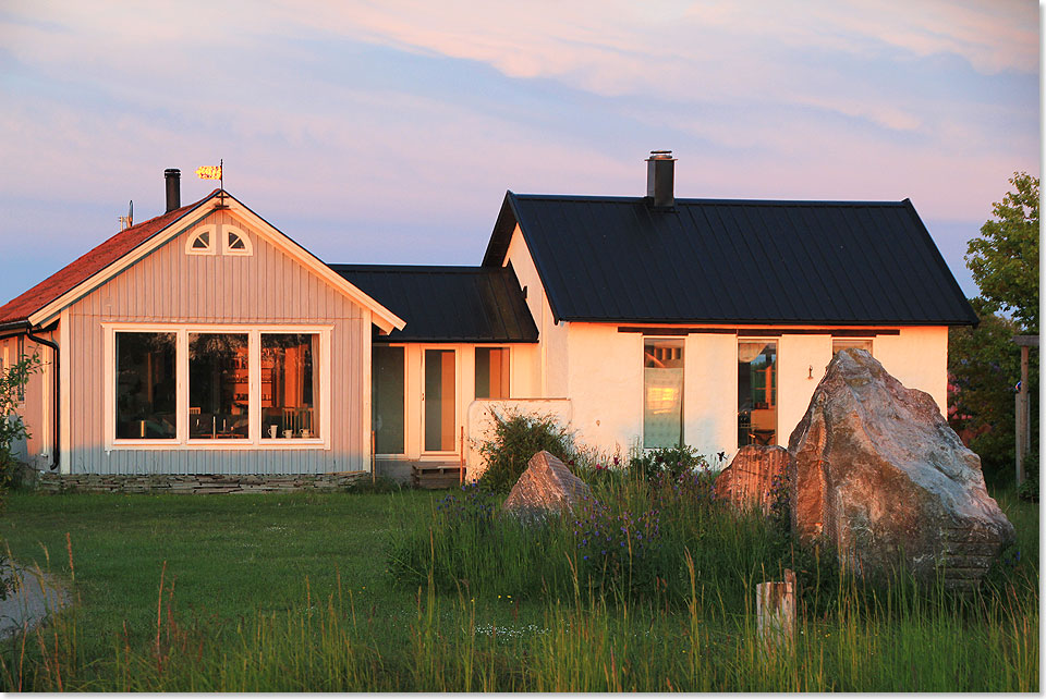 Das Bed & Breakfast-Knstlerhaus bei Vickleby.