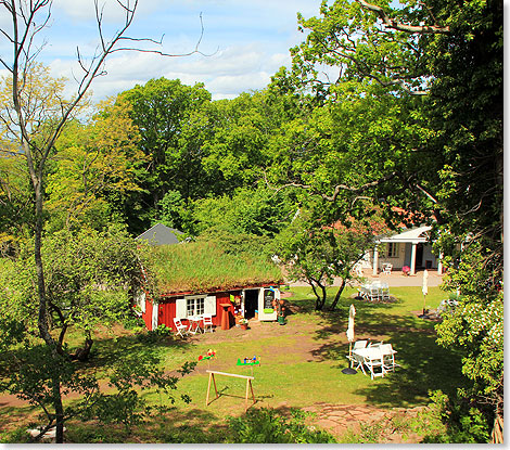 Idylle vor der heutigen Sommerresidenz der schwedischen Knigsfamilie. 