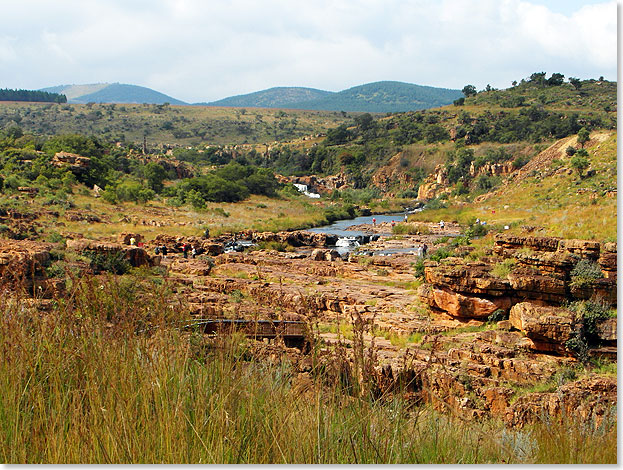 Bourkes Luck Potholes  hier wurde einst Gold gefunden, doch die Hauptgoldader fhrte durch einen Claim, der Mr. Bourke nicht gehrte. Dennoch bekam der Ort seinen Namen. 