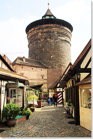 Der Spittlertorturm in der Nrnberger Altstadt.