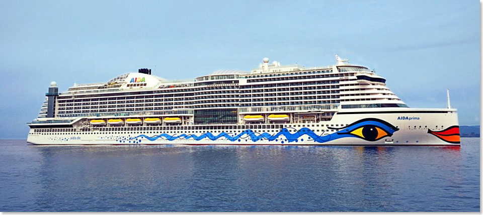 Am 14. Mrz 2016 hat AIDA Cruises im Rahmen einer feierlichen Zeremonie den ersten Neubau der neuen Schiffsgeneration von Mitsubishi Heavy Industries in Nagasaki bernommen. 
