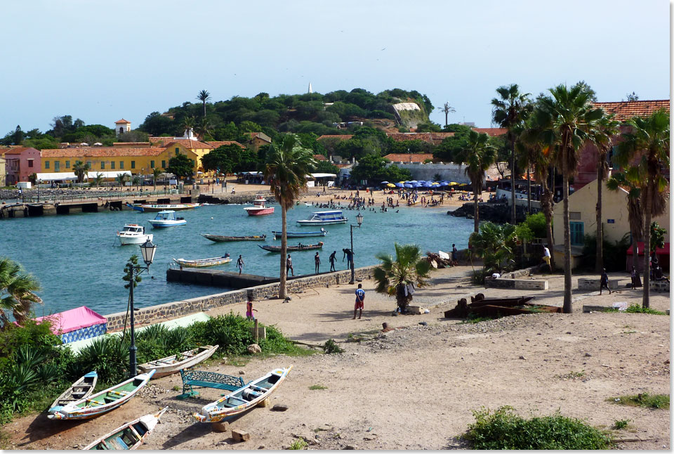 Von Gorée aus wurden in Jahrhunderten Millionen Sklaven verschifft. Im heutigen Hafen erinnert nichts mehr an diese grausame Vergangenheit.