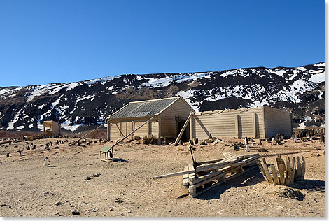 Robert Falcon Scotts Htte bei Cape Evans.