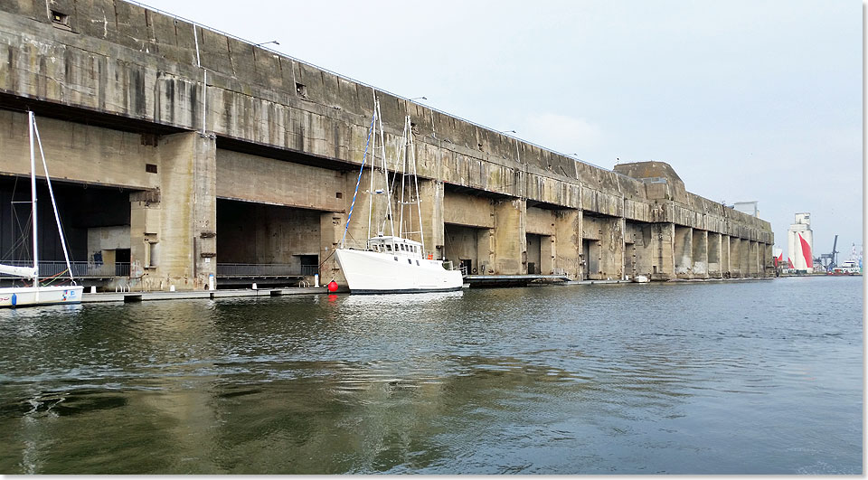 Kriegsmarine-U-Boot-Bunker in St. Nazaire.