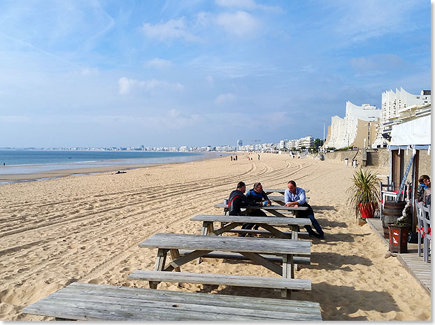 Am weiten Atlantik-Strand von La Baule.