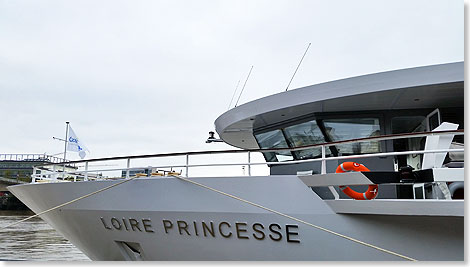 Bug und Steuerhaus der MS LOIRE PRINCESS.