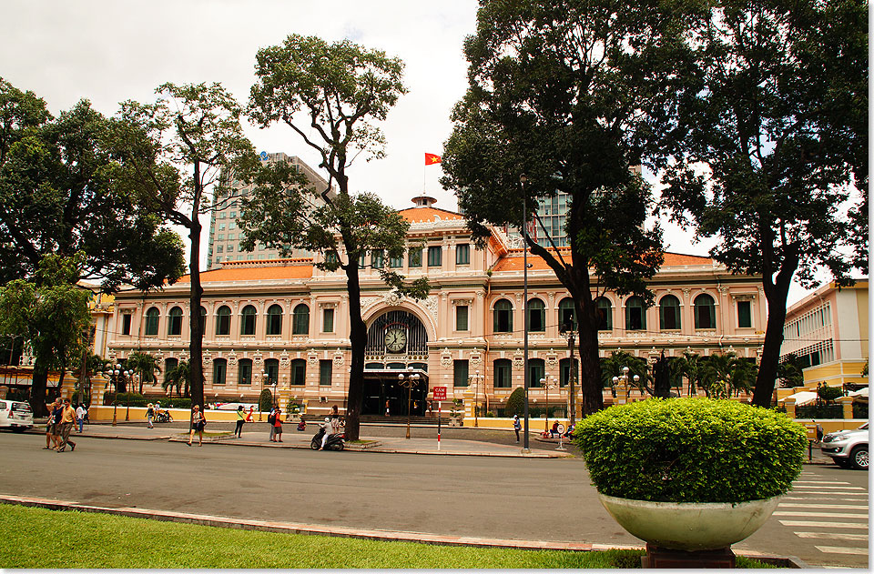 Die berhmte Hauptpost in Saigon.