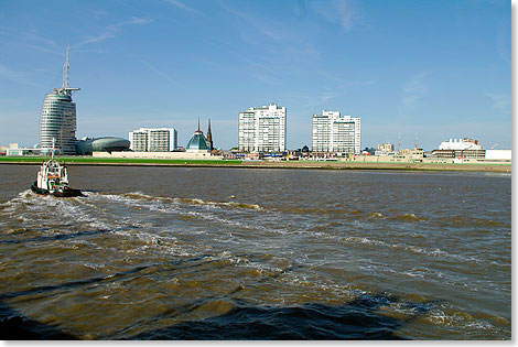 Schutz in sehr gutem Zustand: Deich vor Bremerhaven.