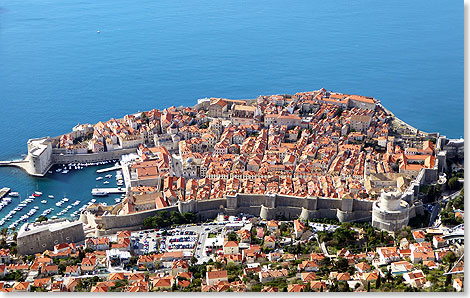 Der Altstadt von Dubrovnik sieht man nicht mehr an, wie zerstrt sie nach dem Brgerkrieg im ehemaligen Jugoslawien war.