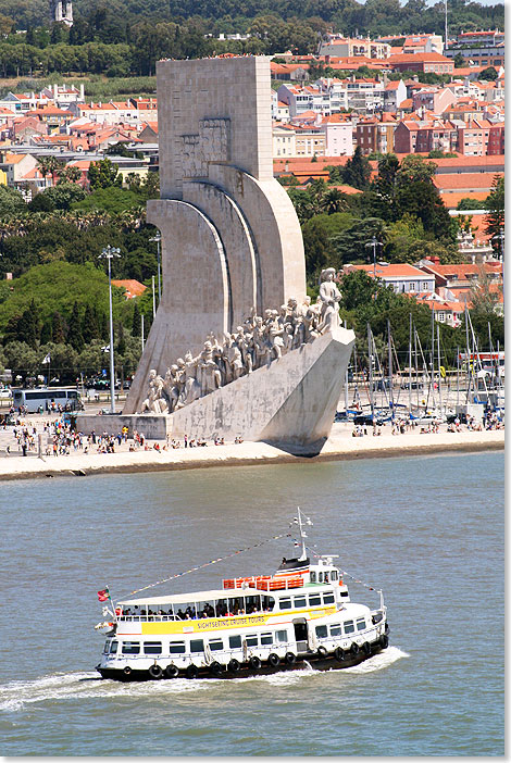 Das Denkmal der Entdeckungen in Lissabons Stadtteil Belem ist Heinrich dem Seefahrer gewidmet und wurde 1960 erbaut.