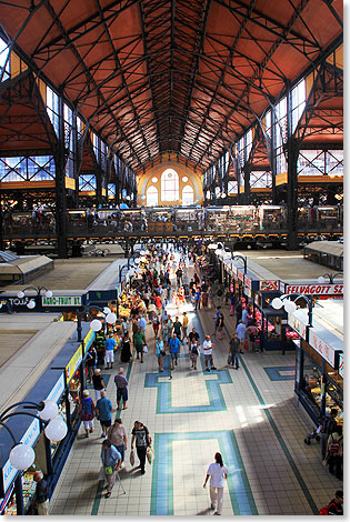 Blick in die Budapester Markthalle.