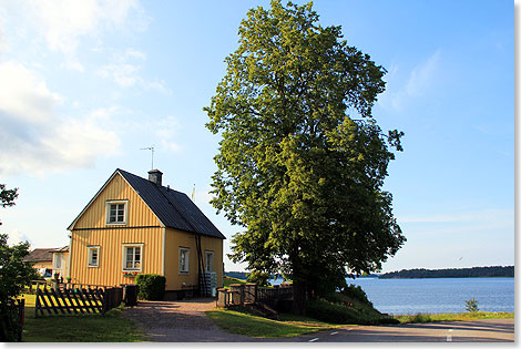 Huschen am Wasser in Hargshamn.