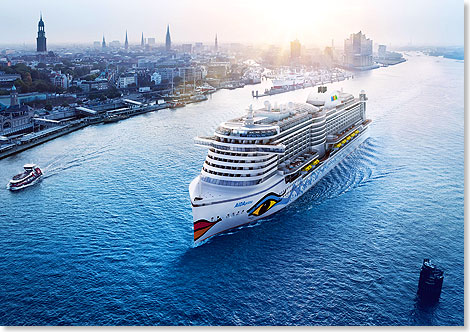 Basishafen der AIDAprima wird Hamburg sein. 