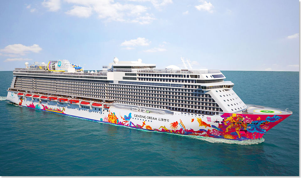 Die erste 7-Nchte Kreuzfahrt wird die GENTING DREAM nach der berfhrung in chinesische Gewsser am 13. November vom chinesischen Guangzhou mit Stationen in  Hanoi, Da Nang und Hong Kong beginnen. 