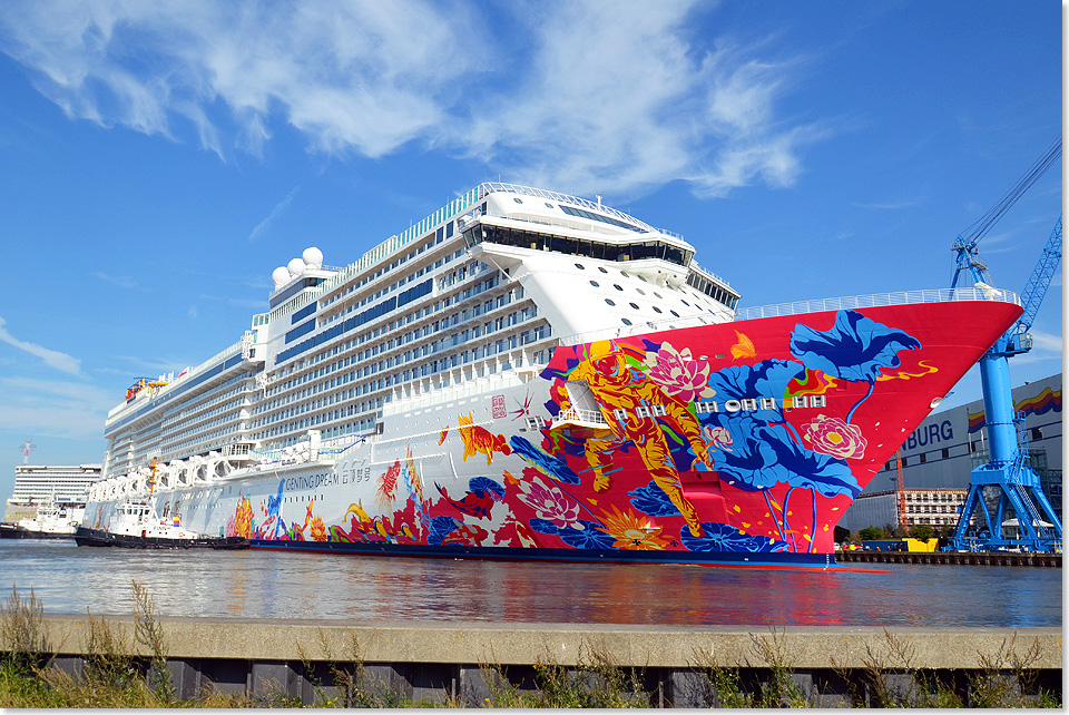 Konzipiert sind die neuen Kreuzfahrtschiffe GENTING DREAM und WORLD DREAM der neuen Dream Cruises, Hang Kong, speziell fr den sich sehr schnell entwickelnden asiatischen Kreuzfahrtmarkt.