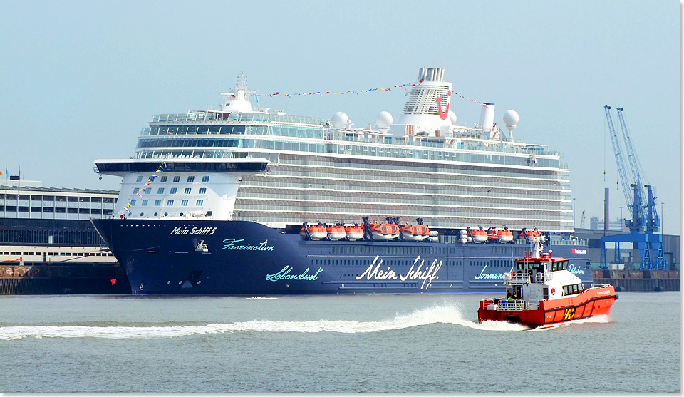 Am Sonntag, 28. August 2016, lief der jngste Kreuzfahrtneubau von TUI Cruises, die MEIN SCHIFF 5 nach Abschluss einer 5-tgigen Norwegenkreuzfahrt frh morgens gegen 5.00 Uhr erstmals das Columbus Cruise Center in Bremerhaven (CCCB) an.