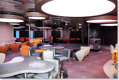 „Beam me up, Scotty!” – Scott’s Nightclub weist frappierende Ähnlichkeiten mit dem Design von  Raumschiff Enterprise auf.