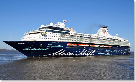 Die MEIN SCHIFF 2 gehrt zu den Schiffen der ersten Generation.