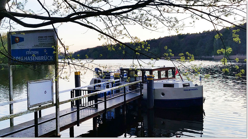 bernachtungs-Liegeplatz in Kohlhasenbrck am Griebnitzsee.