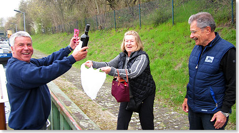 Berliner Besuch bringt Nachschub an den-Teltowkanal.