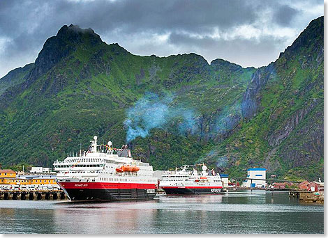 Das Passagier- und Frachtschiff MS RICHARD WITH der Hurtigruten wurde 1993 in dienst gestellt. Erbaut wurde es von der Volkswerft in Stralsund. 