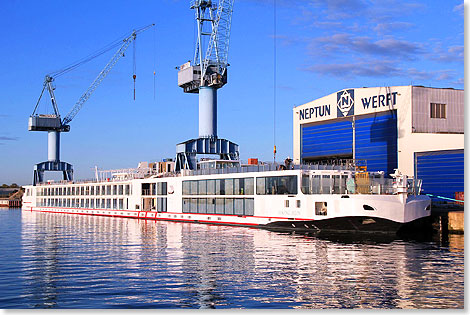 Allein 2015 wurden fr Viking River Cruises elf Flusskreuzfahrtschiffe bei der Neptun Werft in Rostock-Warnemnde produziert. 