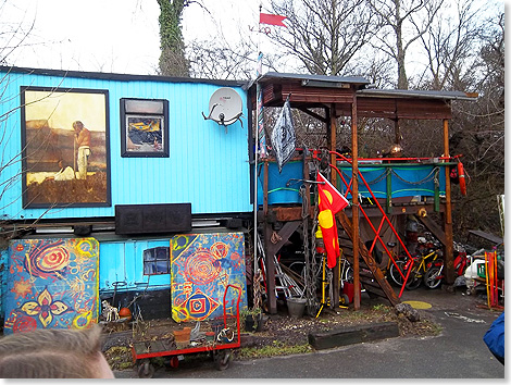 Kopenhagener Anarchie: Recycling in Freistadt Christiania.