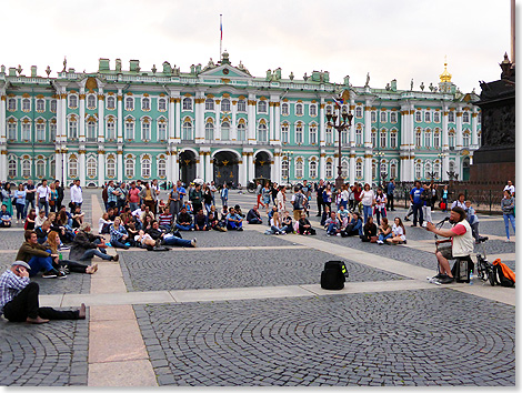 Der St. Petersburger Winterpalast von Zar Peter dem Groen.