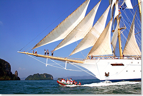 Der weltgrte Anbieter fr Segel-Kreuzfahrten nimmt erstmals Kurs auf Indonesien, setzt vor Kuba die Segel und steuert auch im Mittelmeer kleinere Hfen an.
