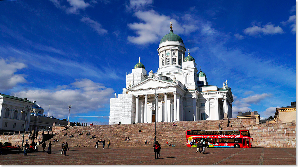 Der Dom von Helsinki ist das weithin sichtbare Wahrzeichen der Stadt.