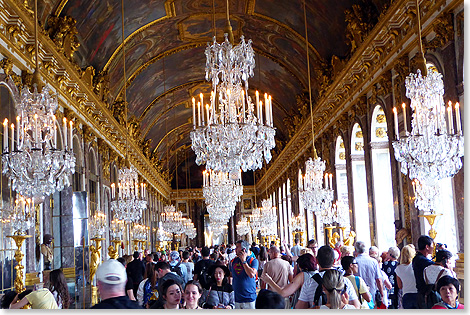 Zu hunderten strmen Besucher aus aller Welt tglich durch das Schloss Versailles. Im Spiegelsaal wurde am 18. Januar 1871 Knig Wilhelm I. von Preuen zum Deutschen Kaiser ausgerufen. Die Beschieung von Paris zur Eroberung durch deutsche Truppen hatte am 27. Dezember 1870 begonnen. 