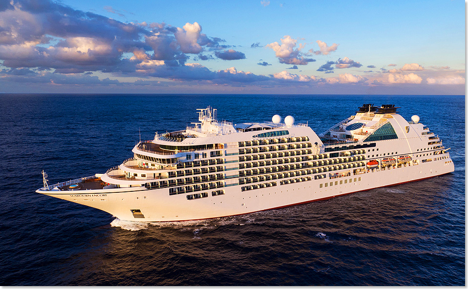 Mit der 210 Meter langen und 28 Meter breiten SEABOURN ENCORE setzt die Reederei das Angebot im Premiumbereich fort.