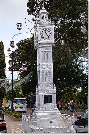 Der berhmte Clocktower im Zentrum von Victoria.