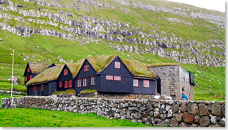 Der Ort Kirkjubur auf Streymoy hat nur 226 Einwohner.