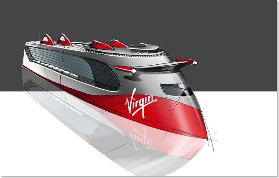 Bei einer Länge von 278 Metern und 38 Metern Breite finden an Bord der künftigen Virgin-Schiffe bis zu 2.400 Passagiere in 1.400 Kabinen Platz. 