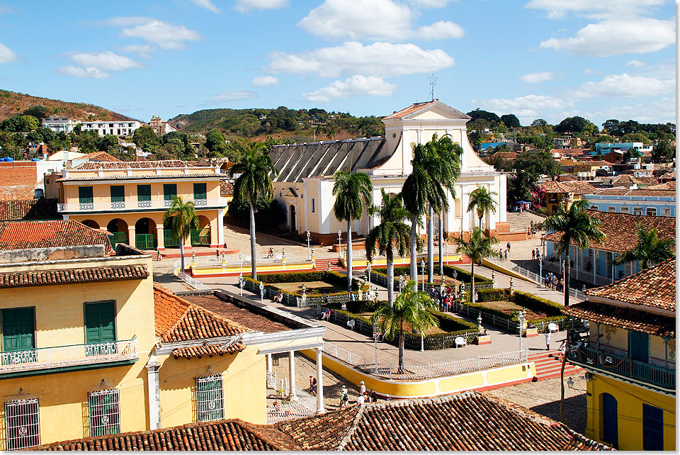 Blick auf die Altstadt von Trinidad im Süden Zentral-Kubas.