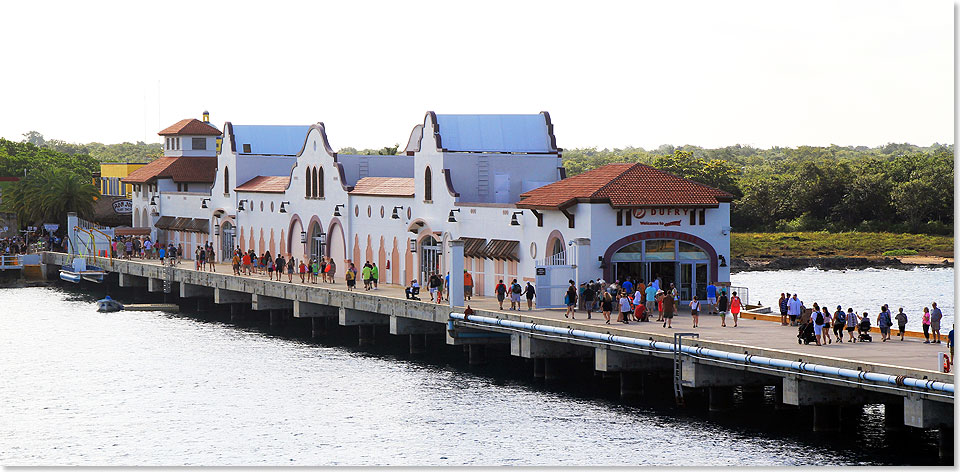 Das historische Kreuzfahrtterminal von Cozumel, Mexiko.