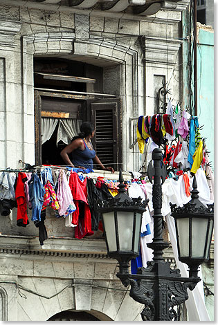Große Wäsche im Herzen Havannas.